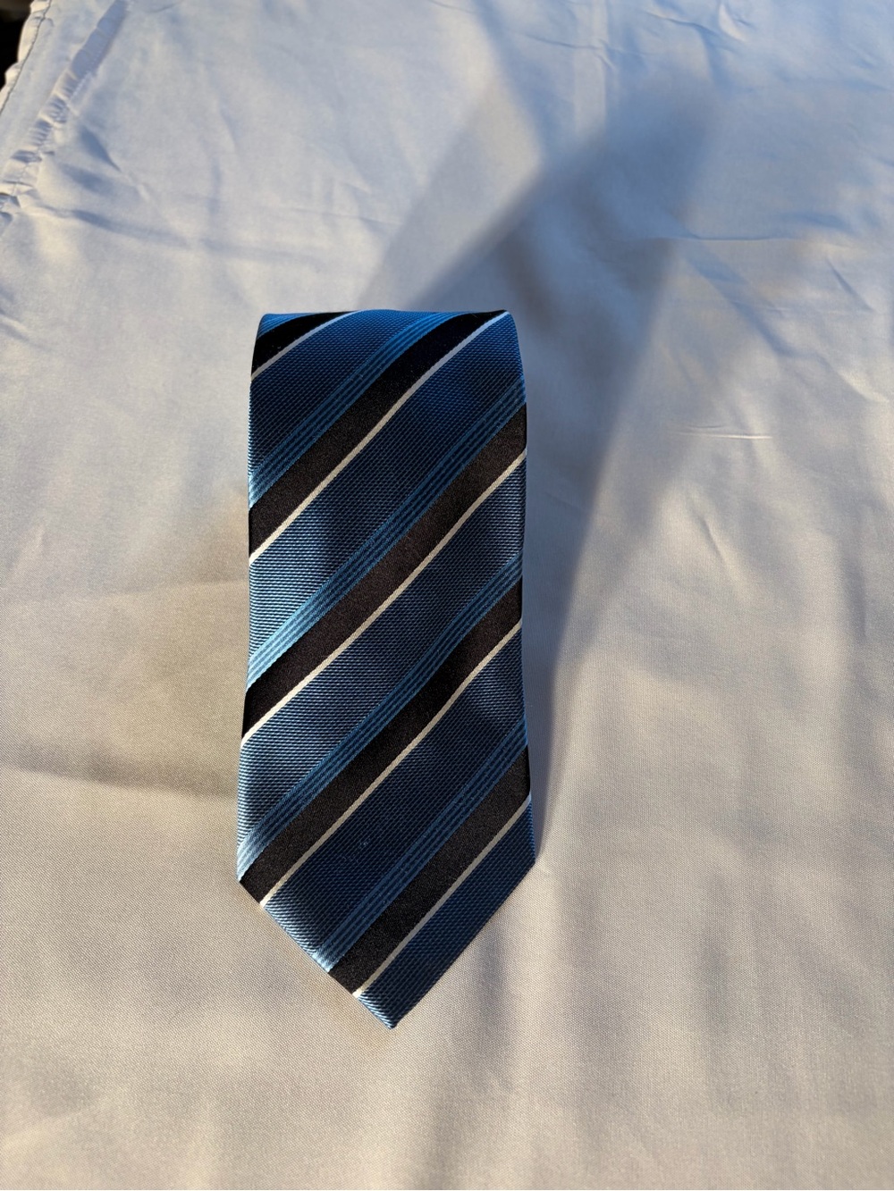 Countess Mara Classic Blue Striped Men's Tie